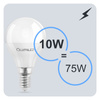 Zestaw 6x Żarówka LED Kulka P45 E14 10W = 75W 990lm 4000K Neutralna 180° LUMILED