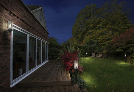 Lampa Ogrodowa Zewnętrzna Kinkiet Elewacyjny LED E27 IP44 IK03 Szary Endura Ledvance