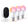 Zestaw Inteligentny Monitoring Kamera + 3x Żarówka LED RGB SMART WIFI WiZ