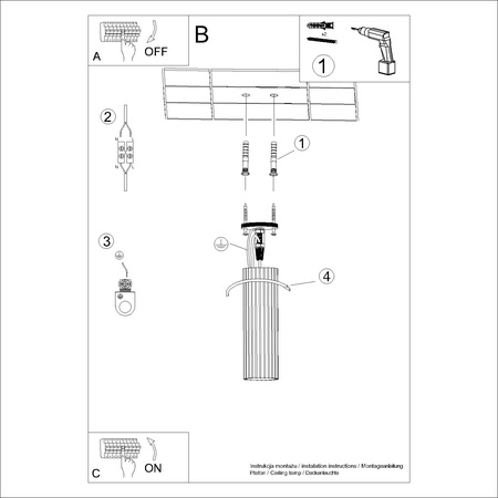 Oprawa Natynkowa GU10 Aluminiowa Taupe Karbon Deep Space SL.1771 Sollux