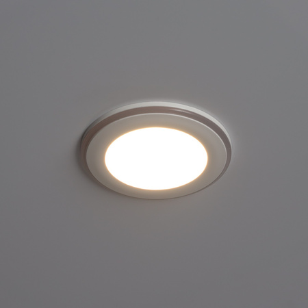 Oprawa Podtynkowa LED Downlight Lampa Punktowa 5W 420lm 3000K Ciepła Oczko Spot Biała Halo Kobi