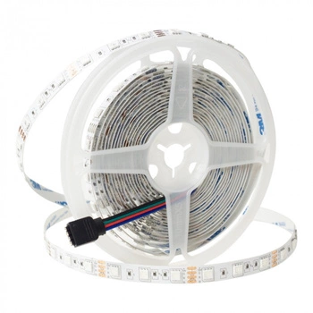 Taśma LED Pasek SMD 5050 14.4W/m 60LED/m 12V Wielokolorowa RGB IP20 Rolka 5m Ecolight