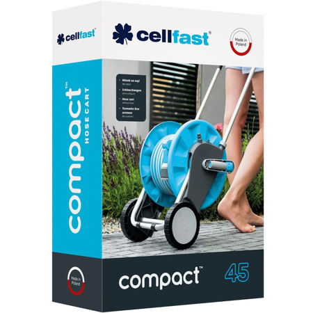 Wózek na Wąż Ogrodowy COMPACT 1/2" 5/8" 3/4" CELLFAST