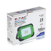 Naświetlacz LED 10W 700lm 4000K IP44 Zielony+Czarny Samsung Chip VT-10-R V-TAC