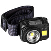 Latarka Czołowa LED XPG3 + COB Zoom Hybrydowe Zasilanie Sensor Ruchu VA0098 Vayox
