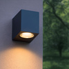 Kinkiet Ogrodowy Lampa Elewacyjna Zewnętrzna LED GU10 IP54 Szara ARON Videx
