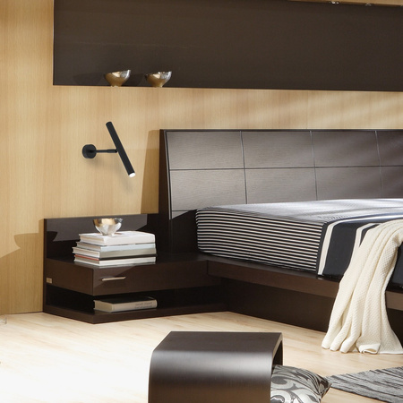 Lampa Ścienna Kinkiet MONZA Czarna 1xG9 max 8W LED Milagro