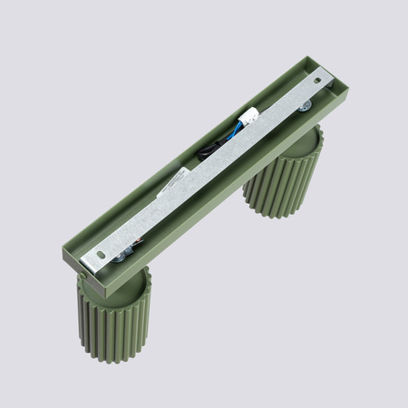 Lampa Sufitowa Reflektor Tuba Spot 2x GU10 Oliwkowa Karbon Deep Space SL.1618 Sollux