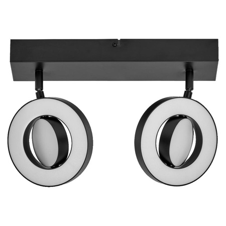 Oprawa Sufitowa Ścienna Lampa Punktowa LED Reflektor 2-Punktowy Dekoracyjny 21W Czarna LEDVANCE