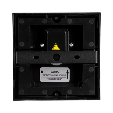 Kinkiet Zewnętrzny Oprawa Elewacyjna Lampa LED 4000K Kwadrat Czarna