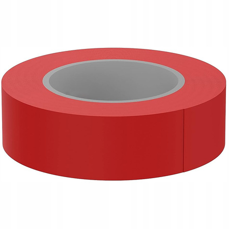 Mocna Taśma Izolacyjna PCV Wodoodporna 15mm x 0,13mm Czerwona 10m