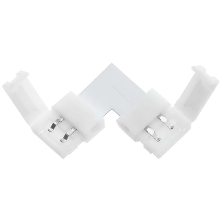 Złączka kątowa do taśmy LED 2PIN zatrzask 10mm