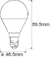 Żarówka LED E14 Kulka 4.9W = 40W 470lm CCT Ściemnialna SMART+ WiFi Mini Bulb Ledvance