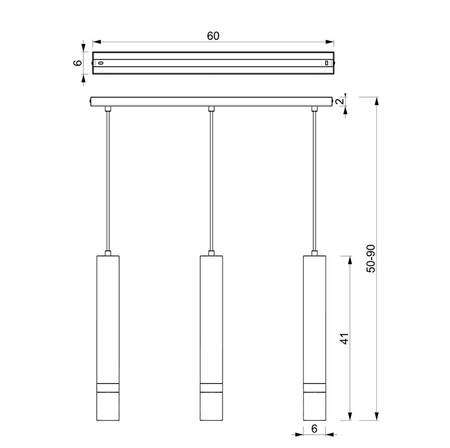 Lampa wisząca JOKER NIEBIESKI ZŁOTY 3 x GU10 MILAGRO Metal styl nowoczesny