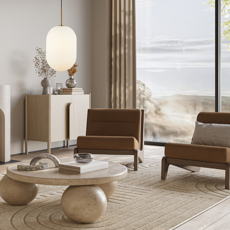 Lampa Wisząca Sufitowa ALIAS Złota 1xE14 fi 240 Milagro