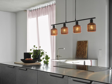 Lampa Sufitowa Wisząca Dekoracyjna E27 Brązowy Gliniana Decor Ledvance