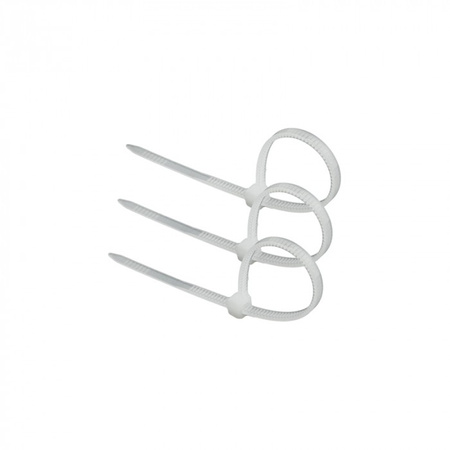 Opaski Zaciskowe Kablowe 3.6x100 mm Białe TRYTYTKI TRYTKI ZIPERKI PREMIUM OKP-36100B .MORE 100 szt.
