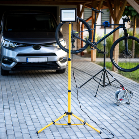 Naświetlacz LED Lampa 1x 100W Robocza Statyw Budowlany 4000K