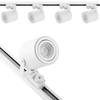 Zestaw Szyna Oświetleniowa Szynoprzewód 2m + 4x Reflektor Szynowy LED Lampa GU10 Biały Mat