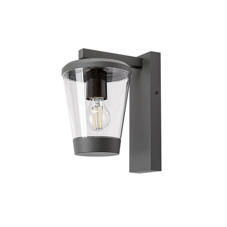Lampa Ogrodowa Zewnętrzna Kinkiet Elewacyjny LED E27 IP44 Antracyt Klasyczny Savano Rabalux