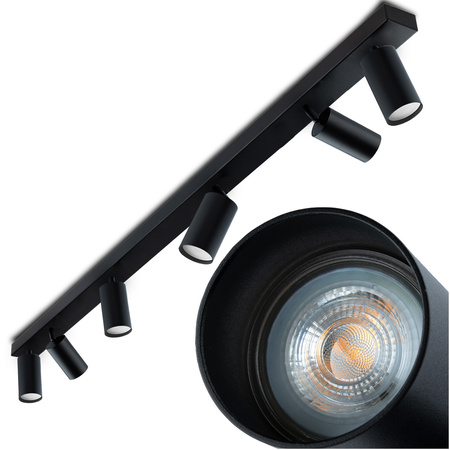 Lampa Sufitowa Plafon SPOT TUBA Reflektor Oprawa Halogenowa Skośna 6x GU10 TABULA LUMILED