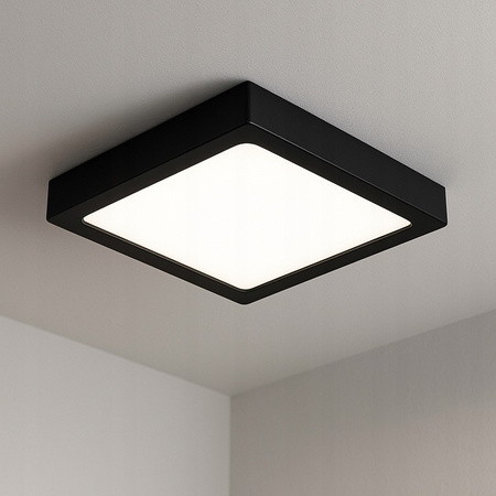 Panel LED Oprawa Sufitowa 12W 960lm 4000K Neutralny Natynkowy Kwadratowy Czarny Proma Masterled