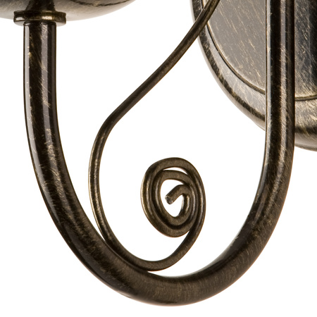 Lampa Ścienna Kinkiet DONATO E14 Czarny Klasyczny KM-1.29 Lamkur