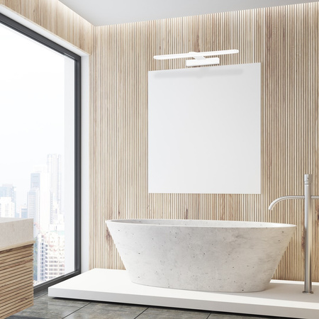 Lampa Ścienna Kinkiet SPLASH Biała 40cm 8W LED Milagro