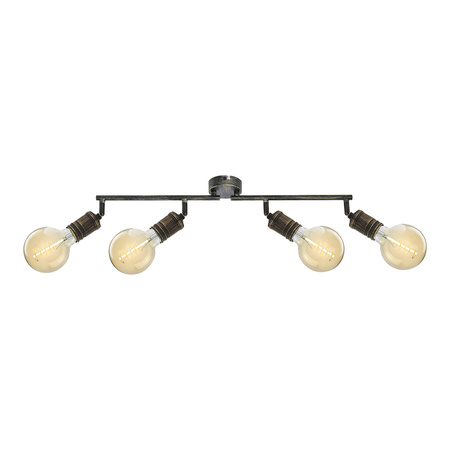 Lampa Sufitowa Punktowa Reflektor Spot E27 Złoty Industrialny Fidel Rabalux