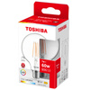 Żarówka LED E27 G95 7W = 60W 806lm 2700K Ciepła Filament Ściemnialna TOSHIBA