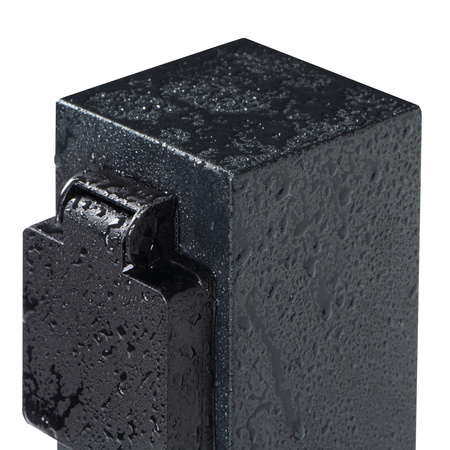 Słupek Ogrodowy z gniazdami 230V NASTO 25cm IP44 Antracyt KANLUX