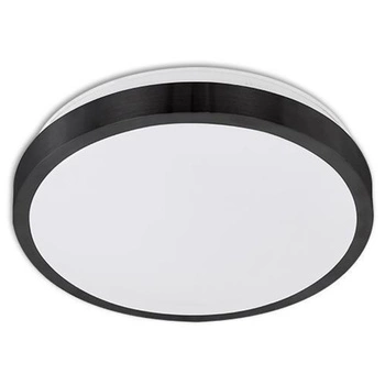 Plafon LED Lampa Sufitowa 2x E27 z Czujnikiem mikrofalowym SOLEN okrągly czarny