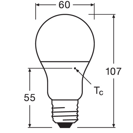 Żarówka LED E27 A60 8W = 60W 806lm 6500K Zimna 200° LEDVANCE