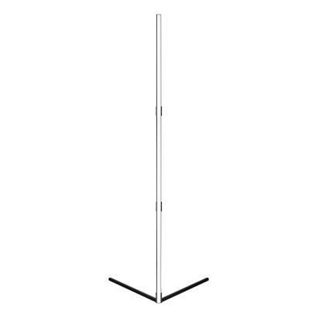 Lampa Stojąca Narożna Podłogowa Czarna 20W RGB Zmiana Kolorów Pilot