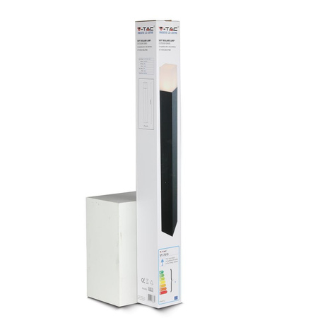 Lampa Ogrodowa Słupek GU10 IP54 80CM Kwadratowy Czarny mat VT-7615 V-TAC