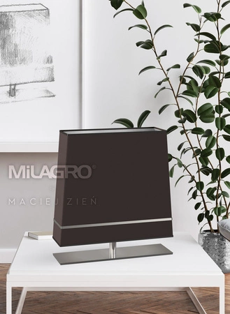 Lampa Stojąca Podłogowa VOLANS 1xE27 Brązowo-Srebrna Milagro