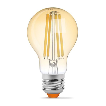 Żarówka LED E27 A60 10W = 74W 1050lm 2200K Ciepła 360° FILAMENT Bursztynowa Videx