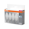 4x Żarówka LED B37 Świeczka E14 4.9W = 40W 470lm 4000K Neutralna 180° BASE Osram