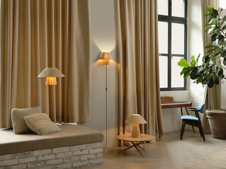 Lampa Sufitowa Wisząca Dekoracyjna E27 Zwis Brązowy Bambus Decor Ledvance