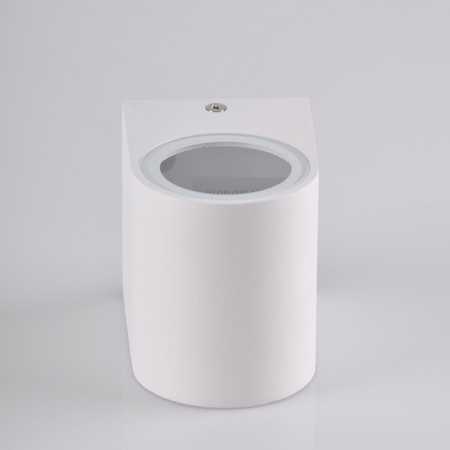 Kinkiet ogrodowy zewnętrzny na LED 1x GU10 BOSTON GOLDLUX (Polux) ALUMINIUM Biały owalny