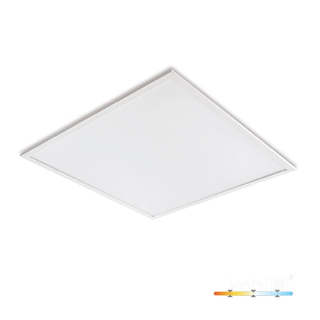 Panel LED Natynkowy 40W 5200lm 90° CCT Kaseton Biały 60x60cm Capri Pro Kobi