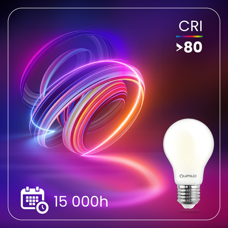 6x Żarówka LED E27 A60 11W = 100W 1521lm 4000K Neutralna 360° FILAMENT LUMILED