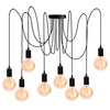 Lampa wisząca sufitowa ARANE PAJĄK 8 ramion do LED 8x E27 LUMILED