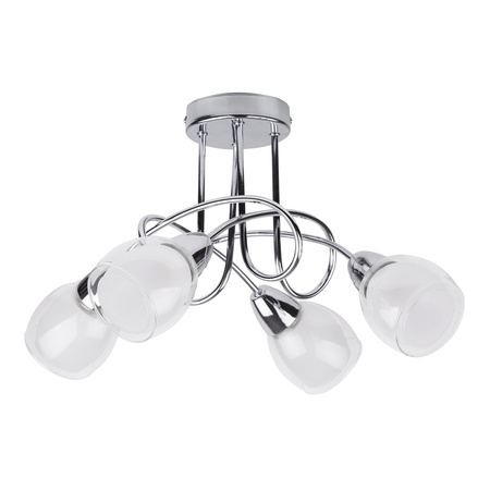 Lampa Sufitowa Żyrandol 4x E14 Chrom Klasyczny Dave Rabalux