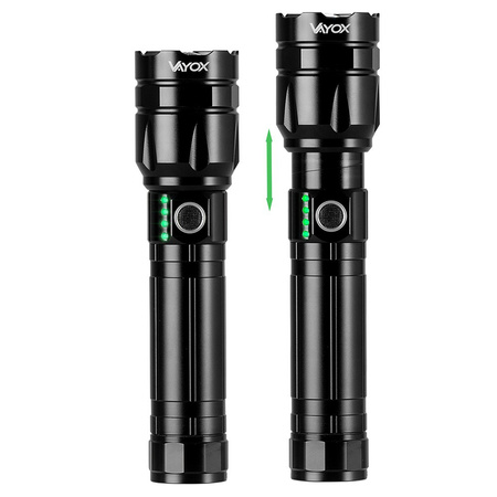 Latarka Taktyczna LED Lampka Ręczna Mocna 30W 1060lm Pro Series VA0108 Vayox