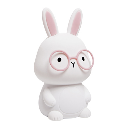 Lampka Dekoracyjna LED Królik 1W 3000K RGBW Biała Różowa Ściemnialna Florka Sanico Goldlux