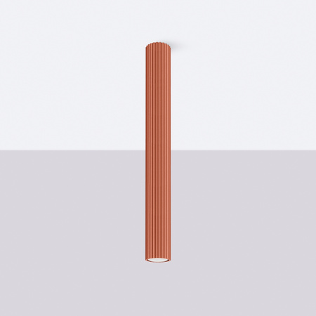 Lampa Sufitowa Reflektor Tuba Spot 1x GU10 Ochra Czerwona Karbon Deep Space SL.1629 Sollux