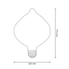 Żarówka LED E27 BC125 450lm 4W 2700K Ciepła 320° Filament GOLDLUX (Polux) Vintage Amber Dekoracyjna