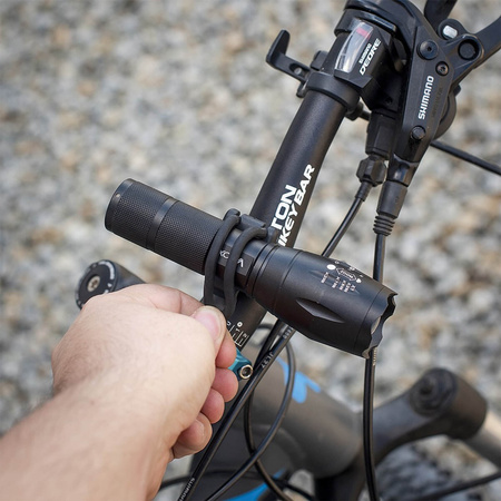 Uchwyt Rowerowy Uniwersalny na Kierownicę do Lampki Latarki Rowerowej VAYOX