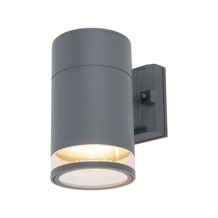 Lampa Ogrodowa Zewnętrzna Kinkiet Elewacyjny Oprawa Natynkowa E27 Grafitowa Wodoodporna IP44 Nowoczesna ROCK PRO 10686 Nowodvorski